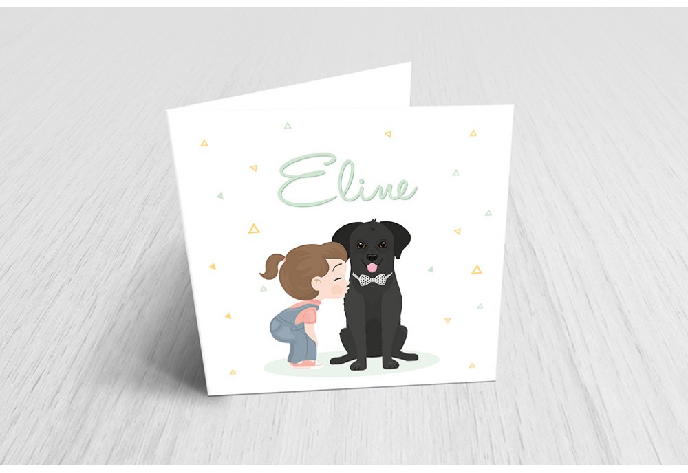 Meisje met labrador
